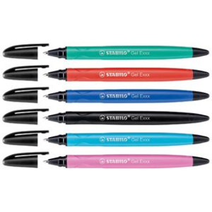 Penna Stabilo gel Exxx cancellabile rosa