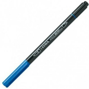 Pennarello doppia punta Aqua Brush Duo Lyra Colore: Blu cobalto