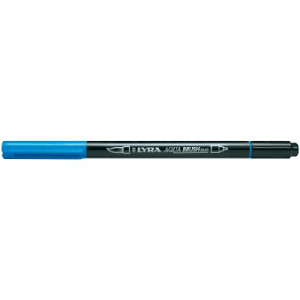 Pennarello doppia punta Aqua Brush Duo Lyra Colore: Ceruleo