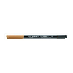 Pennarello doppia punta Aqua Brush Duo Lyra Colore: Ocra Oro