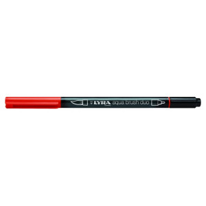 Pennarello doppia punta Aqua Brush Duo Lyra Colore: Rosso geranio chiaro