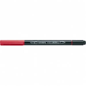 Pennarello doppia punta Aqua Brush Duo Lyra Colore: Rosso Pompei