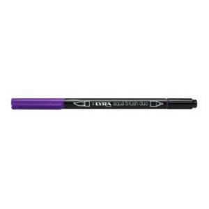 Pennarello doppia punta Aqua Brush Duo Lyra Colore: Violetto