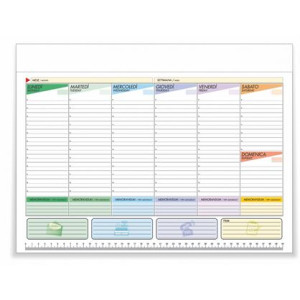Planning agenda da tavolo non datato 50x35