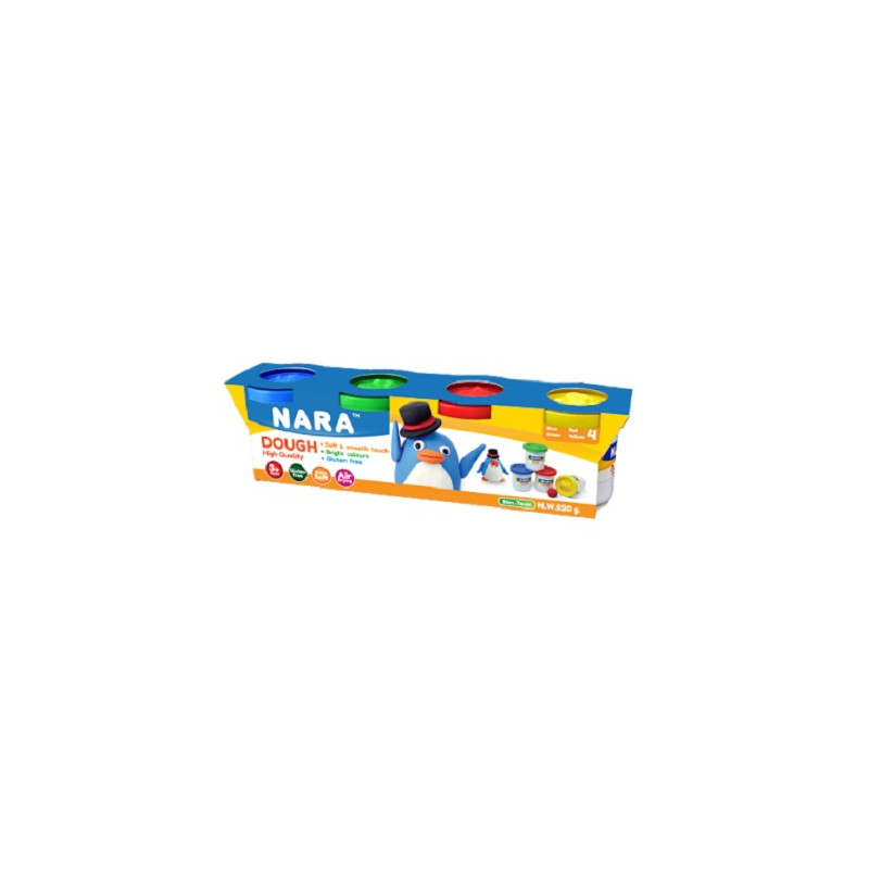 Plastilina in barattolo  4 colori gr.520