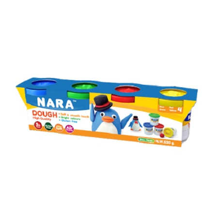 Plastilina in barattolo  4 colori gr.520