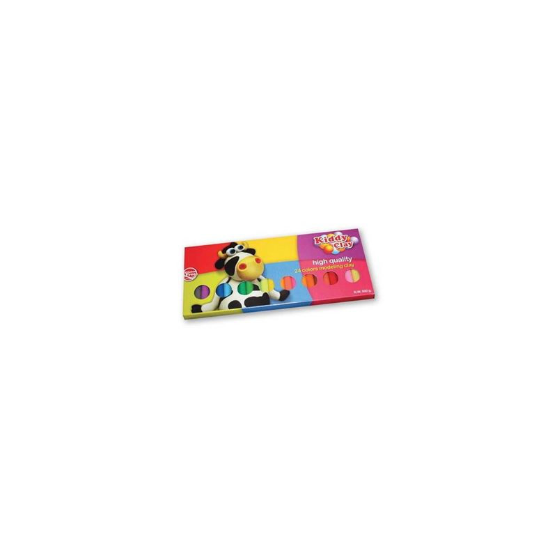 Plastilina in panetto assortita 500gr 24 colori