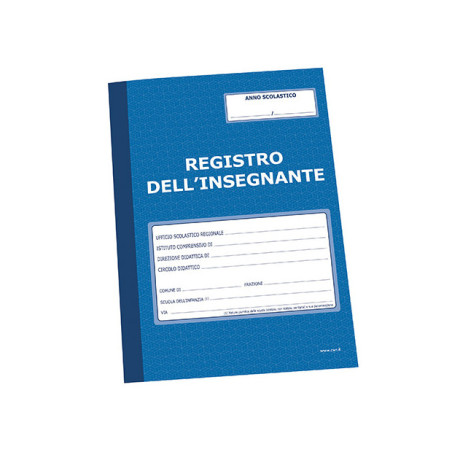 Registro dell'insegnante blu