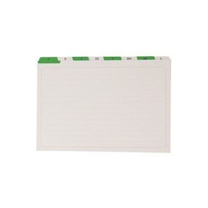 Rubrica per schedari 15bbx10,5h