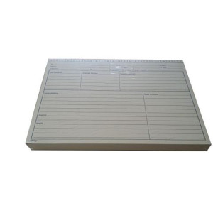 Scheda generica per medici, cartoncino da 140 gr.24bx17h cm 100pz