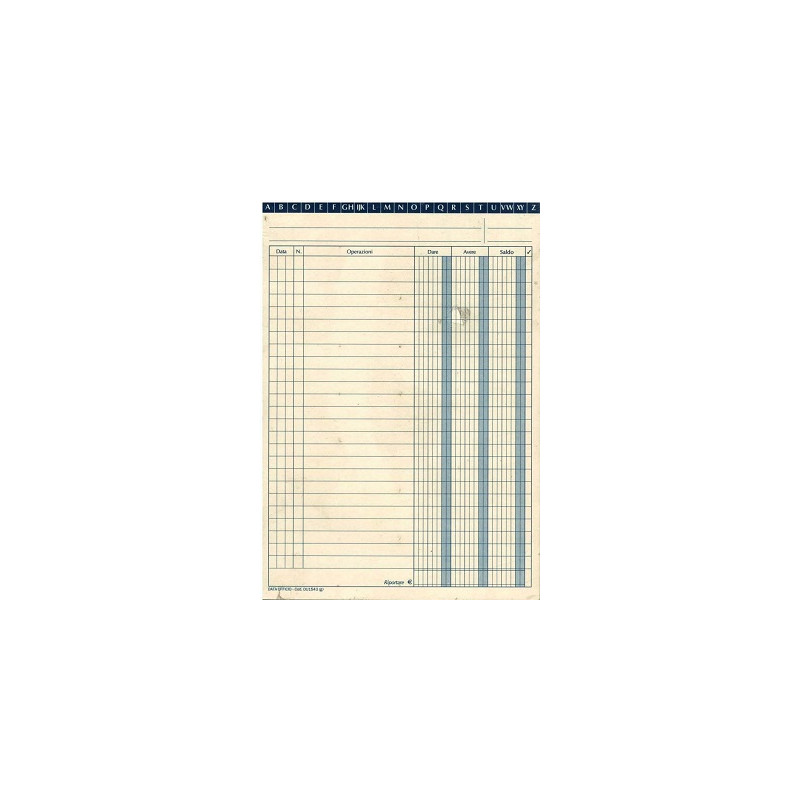 Schede D/A/S 17bx24h 100pz