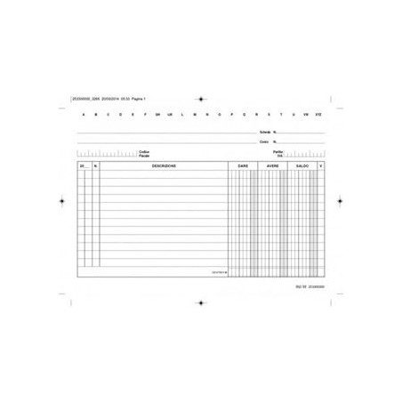 Schede D/A/S 21b.x15h 100pz