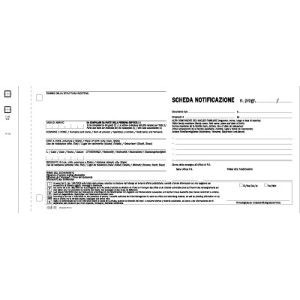 Schede notificazione delle persone alloggiate 3 copie 300pz