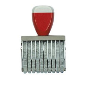 Timbro Numeratore 7mm 10 colonne cod.0710 manuale