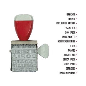 Timbro Polinomio manuale 5mm