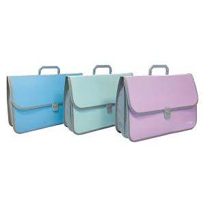 Valigetta cartella in PPL Orna con soffietto 52X36 colori pastello