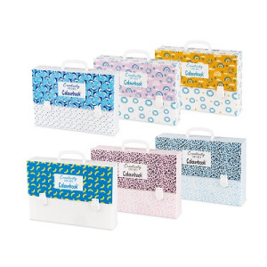 Valigetta cartella polionda 35x50 2 chiusure colourbook creativity