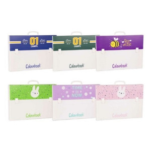 Valigetta cartella polionda 35x50 2 chiusure colourbook ACIDAISY (list.€ 9,50)