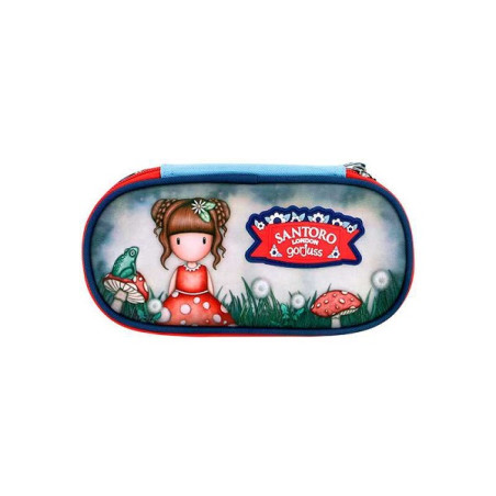ASTUCCIO OVALE con zip LITTLE MUSHROOM santoro GORJUSS around