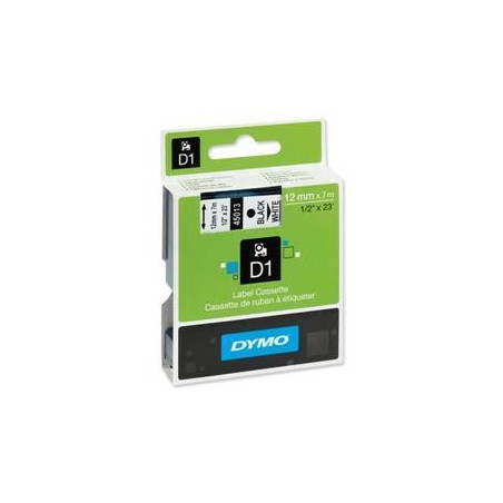 Nastro Dymo D1 12x7 nero su bianco