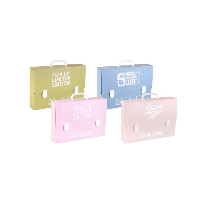 Valigetta cartella polionda d.8 2 chiusure colourbook Wild (list.€8,90)