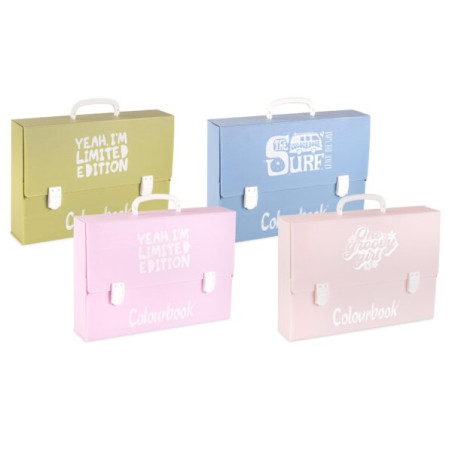 Valigetta cartella polionda d.8 2 chiusure colourbook Wild (list.€8,90)