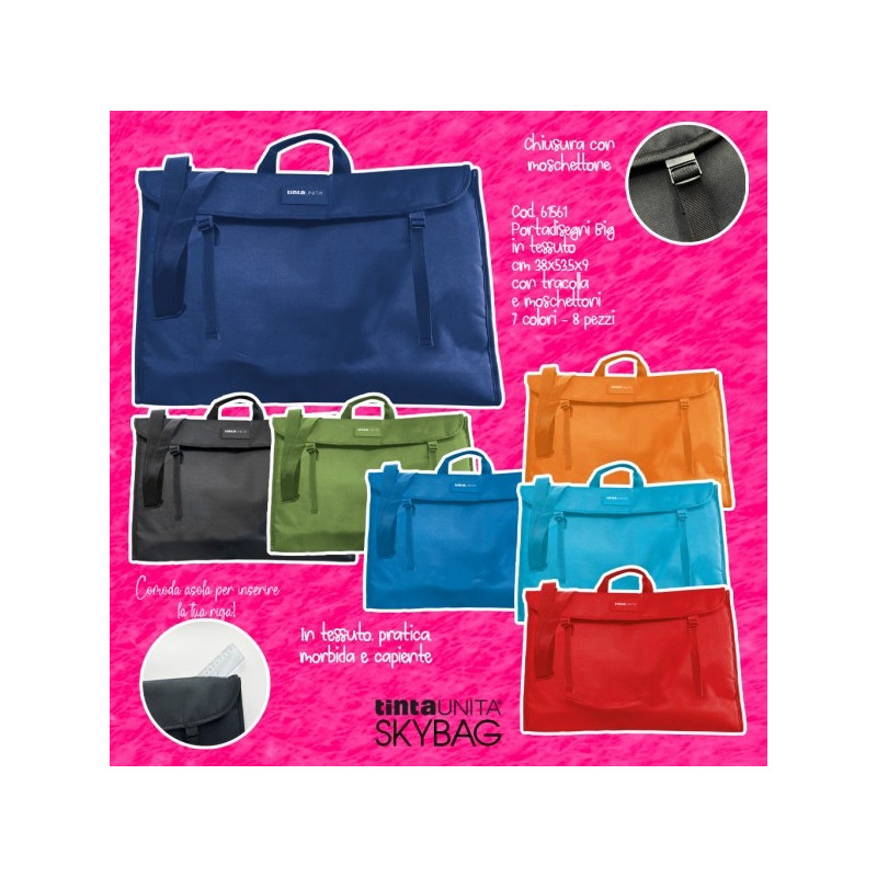 Valigetta TINTAUNITA 37x53,9x9 con tracolla