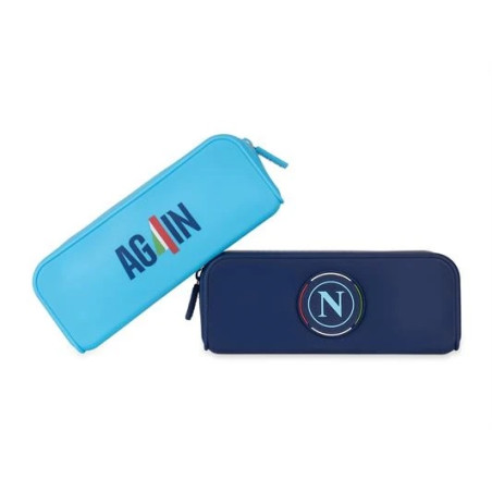 OFFERTA Astuccio bustina portapenna Napoli in silicone gommy SSC Again
