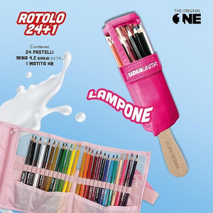 Astuccio a rotolo TINTAUNITA 24 pastelli+1 matita