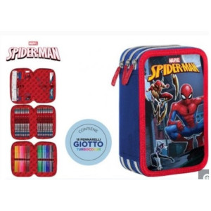 Astuccio 3 zip Spiderman Be smart