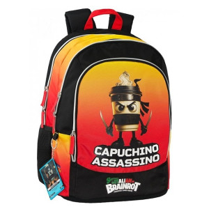 Zaino Scuola Skifidol Italian Brainrot Cappuccino Assassino