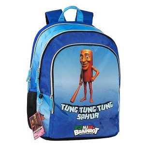 Zaino Scuola Skifidol Italian Brainrot Tung Tung Sahua