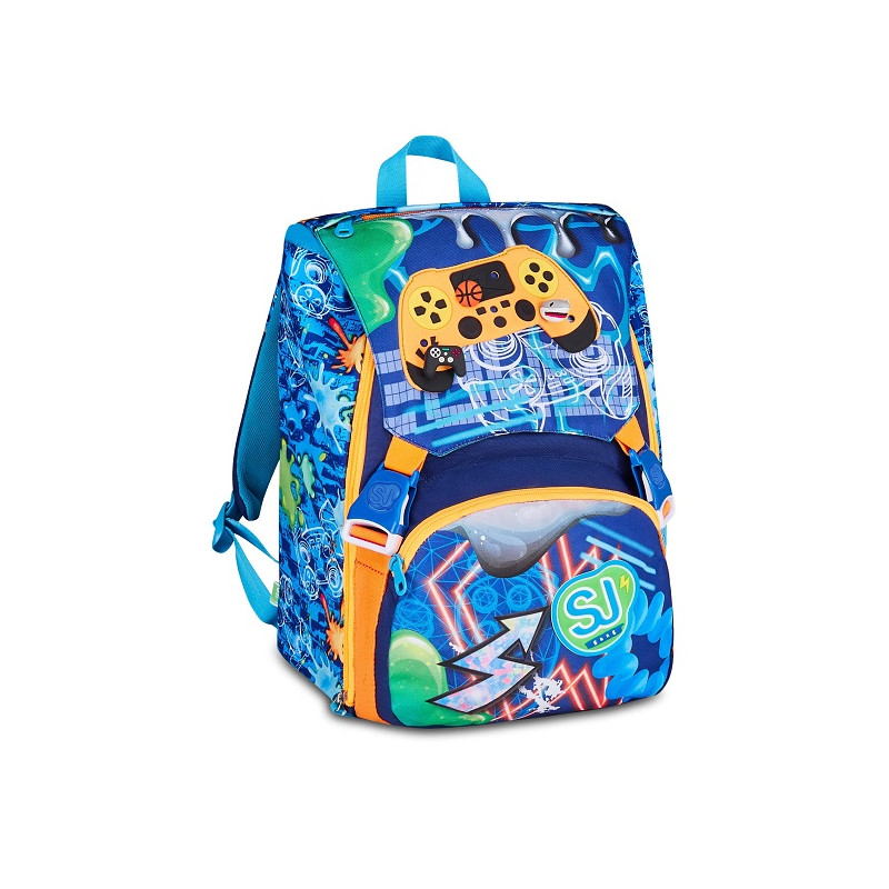 Zaino sdoppiabile big Seven SJ gang joyful pins boy