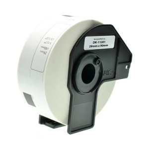 Etichette Brother 29mm x 90mm NERO / BIANCO - 400PZ