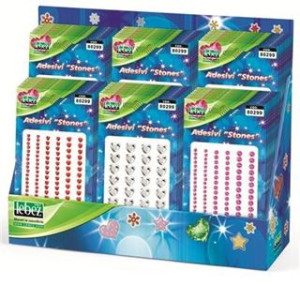 Etichette decorative in busta varie figure