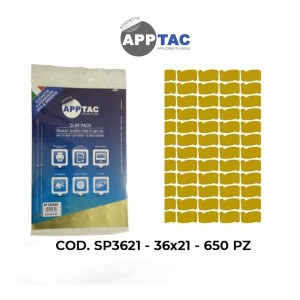 Etichette su A4 Oro 36x21 Pergamena 10fg 60pz x foglio