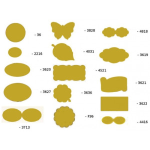 Etichette su A4 Oro 58,4x42,3mm Ovale  25fg 18 etichette a foglio