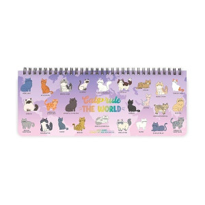 AGENDA DA SCRIVANIA 12 MESI DESK PLANNER KITTY WORLD 2027 LEGAMI