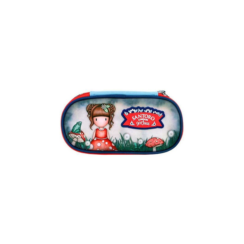 ASTUCCIO OVALE con zip LITTLE MUSHROOM santoro GORJUSS around