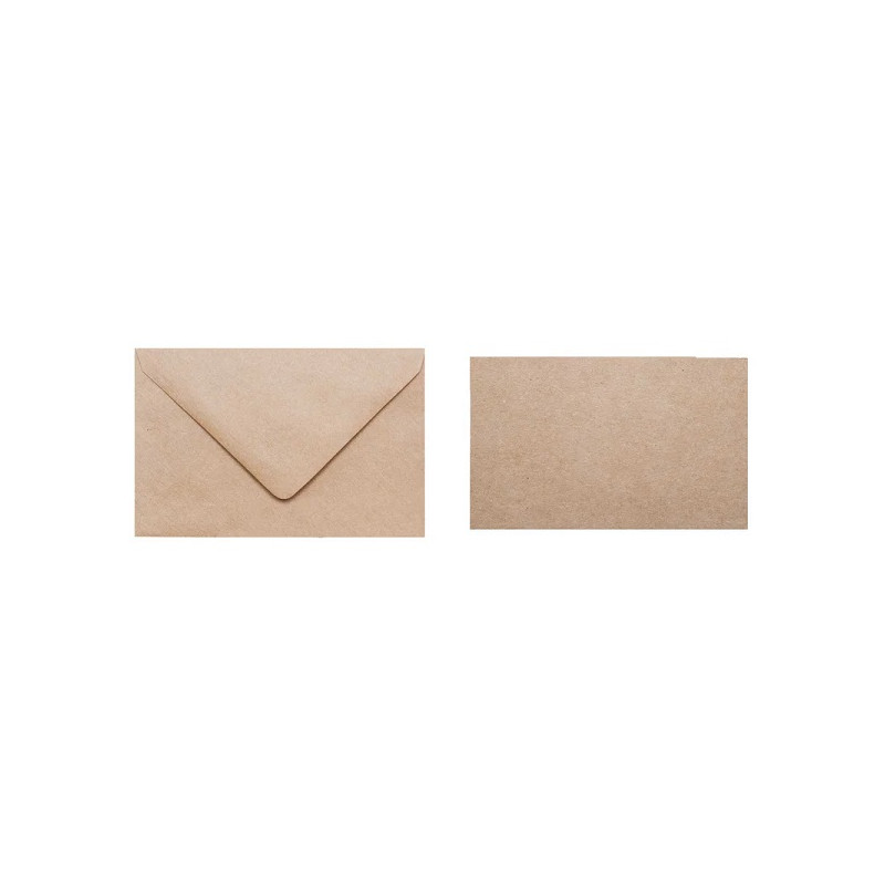 Biglietti e buste 9x14 10+10pz KRAFT