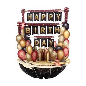 Biglietto auguri Santoro 3D happy birthday