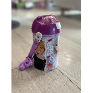 Borraccia in plastica Frozen con tracolla