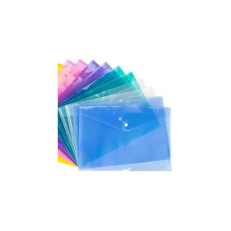 Busta con bottone A4 colori assortiti