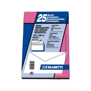 Buste bianche 12x18 80gr 25pz