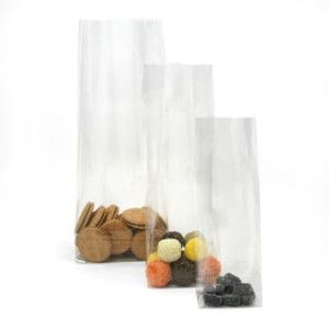 Buste Cellophan fondo quadro cm.10+6x32 50pz