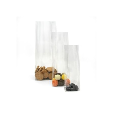 Buste Cellophan fondo quadro cm.14+8x35 50pz