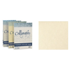 Carta  Pergamena Calligraphy A4 190gr. 50ff naturale