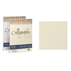 Carta Calligraphy Canvas A4 100gr. 50ff avorio