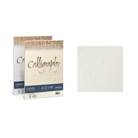 Carta Calligraphy Canvas A4 100gr. 50ff bianco