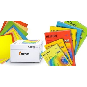 Carta Color A4 80gr Maestro 500fg giallo forte canarino